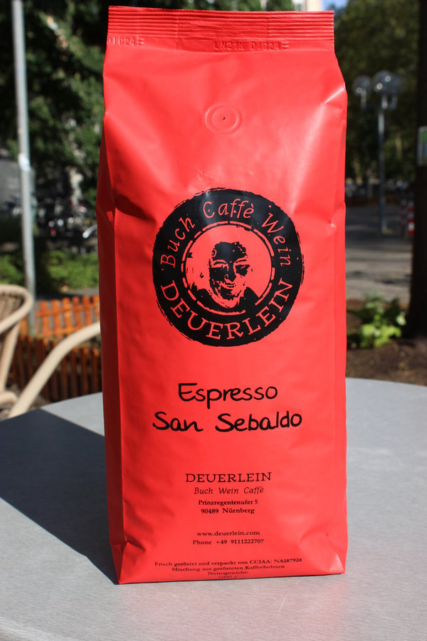 Espresso San Sebaldo Rot Bohnen